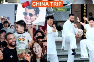 弹古琴打太极！太阳官方晒狄龙中国行合集：反派走向国际😈